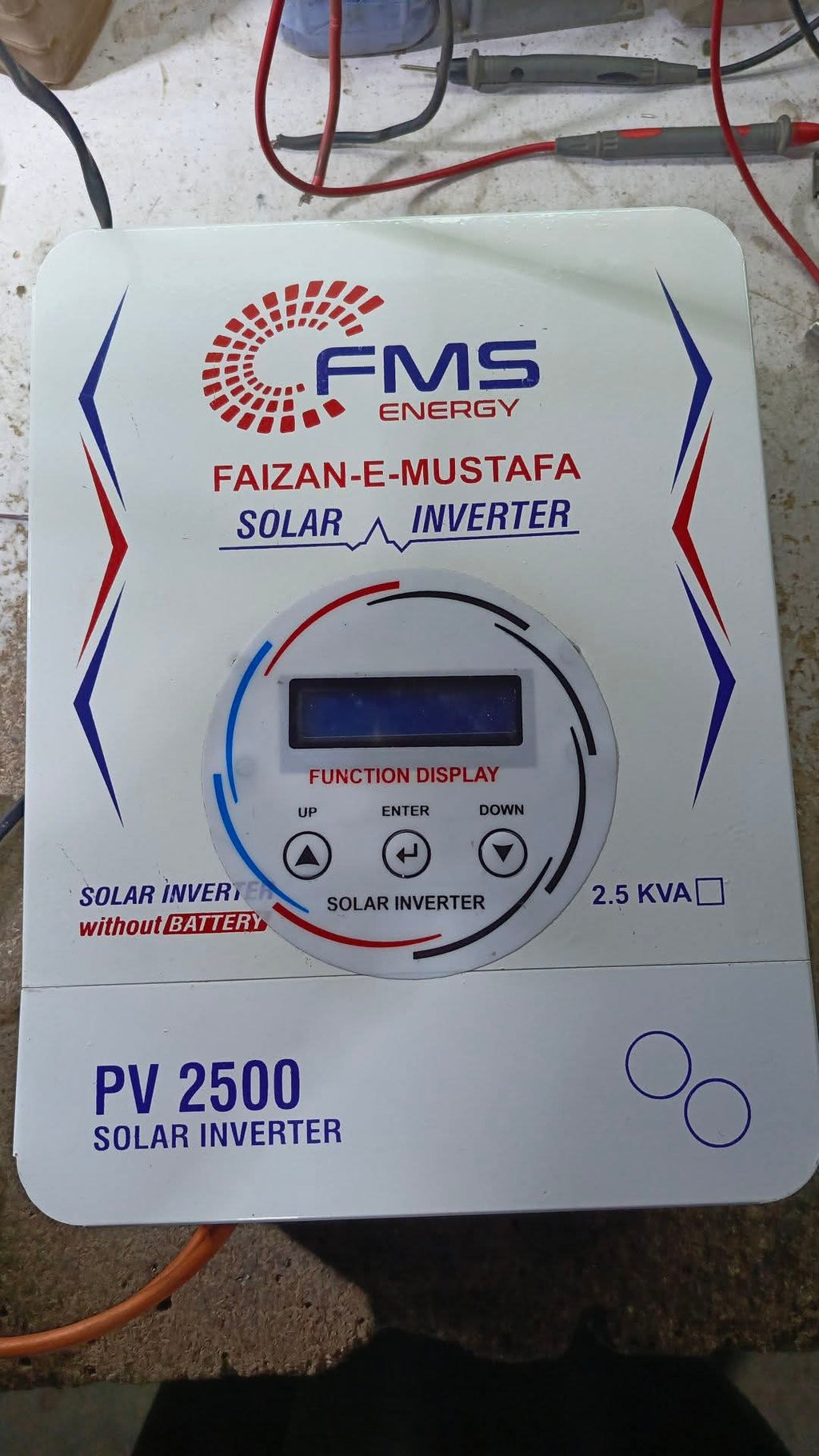 Faizan-e-Mustafa Solar Inverter PV 2500 – Pure Sine Wave MPPT (50V–250V DC)