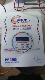 Faizan-e-Mustafa Solar Inverter PV 2500 – Pure Sine Wave MPPT (50V–250V DC)